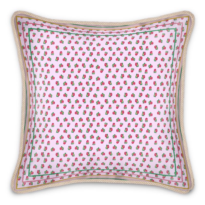 “ Rose “ silk cushion / وسادة روز حرير